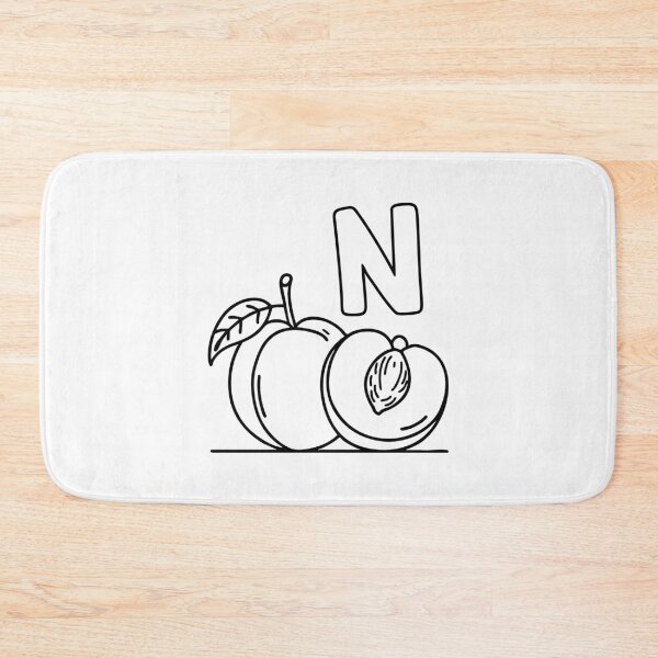 Item preview, An Illustration of letter N stand for Nectarine designed and sold by rasagamastore.