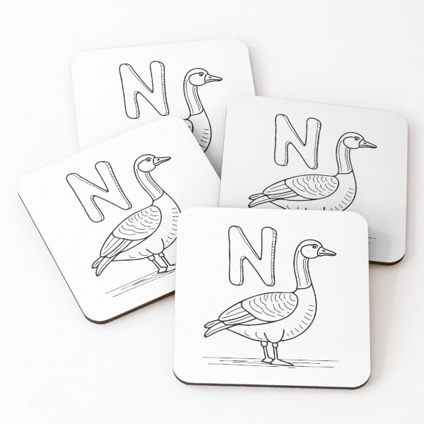 Item preview, An Illustration of letter N stand for Nene designed and sold by rasagamastore.