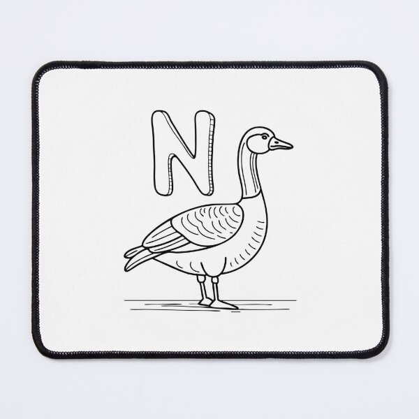 Item preview, An Illustration of letter N stand for Nene designed and sold by rasagamastore.