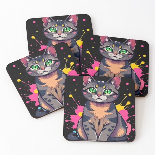 Item preview, Coloring Funny Black Cat Coloring designed and sold by layanshirt.