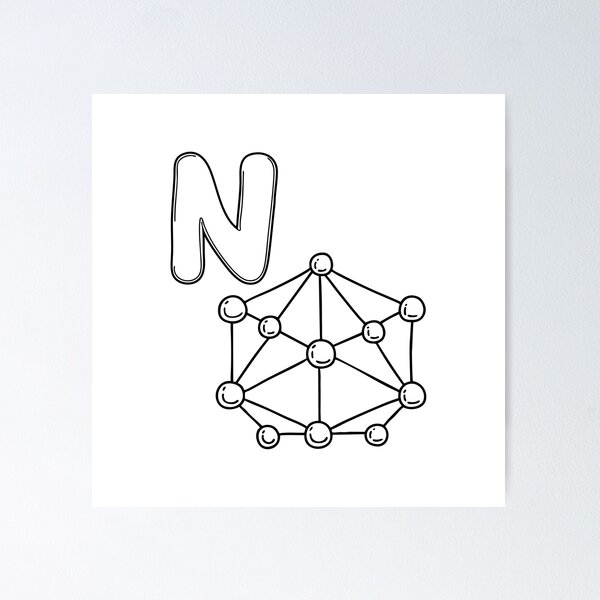 Item preview, An Illustrations of Network beside a letter N designed and sold by rasagamastore.