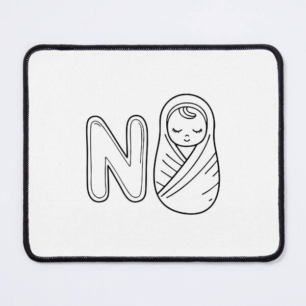 Item preview, An Illustrations of Newborn beside a letter N designed and sold by rasagamastore.