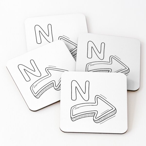 Item preview, An Illustrations of Next beside a letter N designed and sold by rasagamastore.