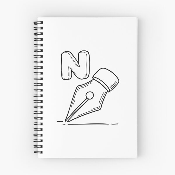 Item preview, An Illustrations of Nib beside a letter N designed and sold by rasagamastore.