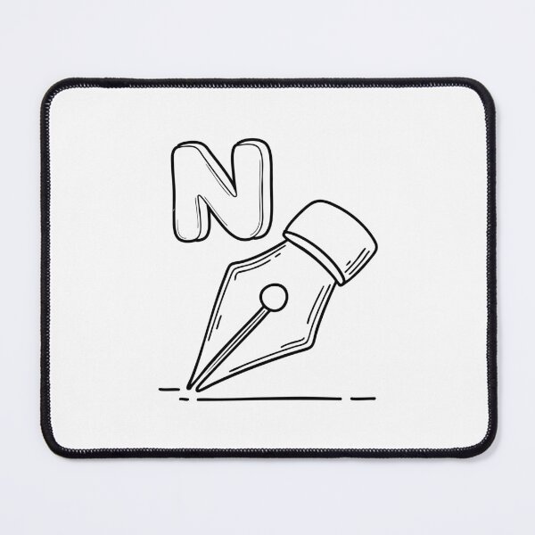 Item preview, An Illustrations of Nib beside a letter N designed and sold by rasagamastore.