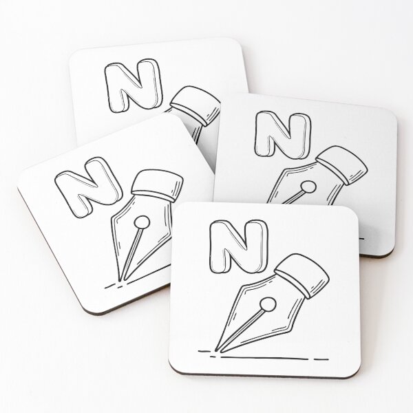 Item preview, An Illustrations of Nib beside a letter N designed and sold by rasagamastore.