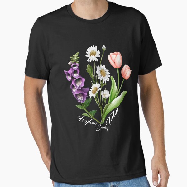 Vista previa del artículo con la obra «Planta floral vintage Dedalera Margarita Tulipán Flor Día de la Madre», diseñado y vendido por Cometara.