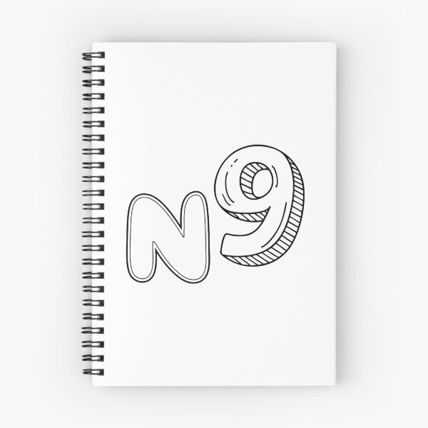 Artikelvorschau, Eine Illustration von Neun neben einem Buchstaben N entworfen und verkauft von rasagamastore.