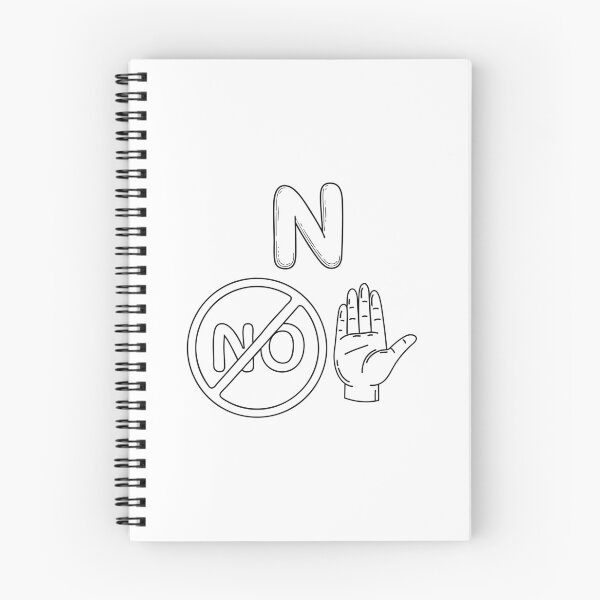 Item preview, An Illustrations of No beside a letter N designed and sold by rasagamastore.