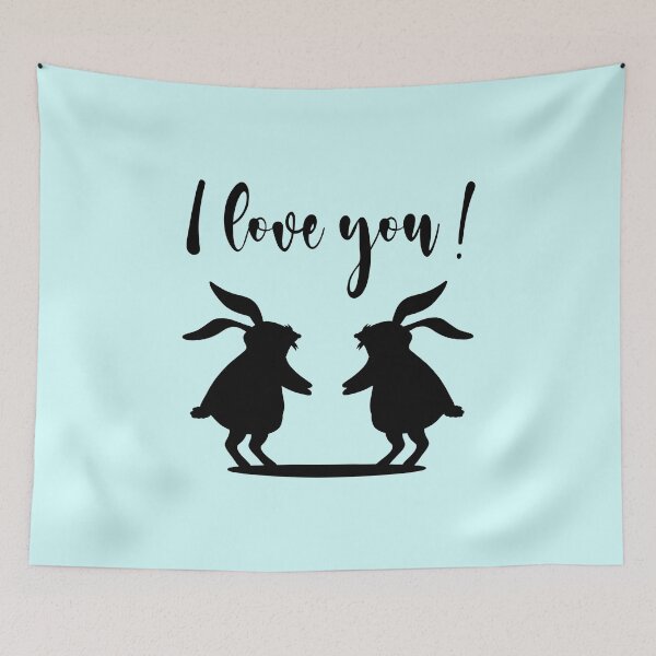 Item preview, Easter bunny declaration of love Easter designed and sold by minimalartstory.