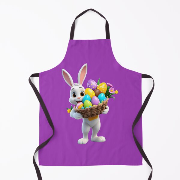 Item preview, Easter Bunny with Egg Basket – 3D Holiday Design designed and sold by QuickPick Store.