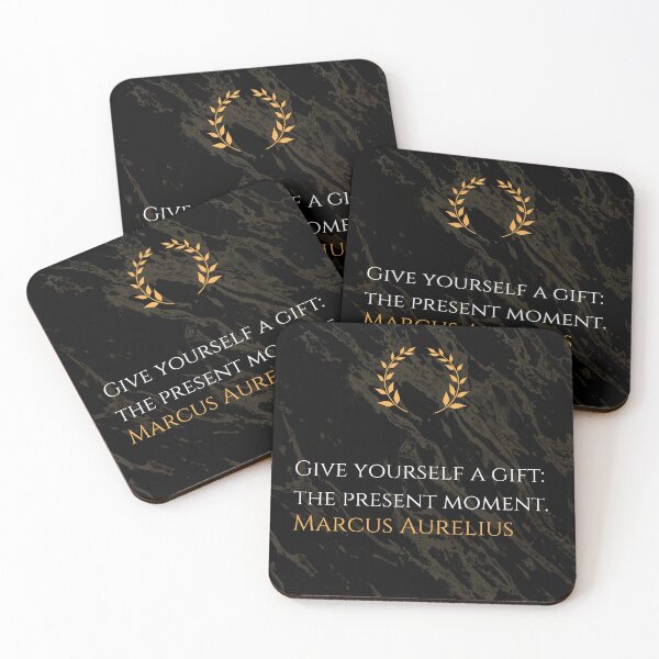 Item preview, Embrace the Now - Marcus Aurelius Stoic Philosophy Quote designed and sold by DoseOPhilosophy.