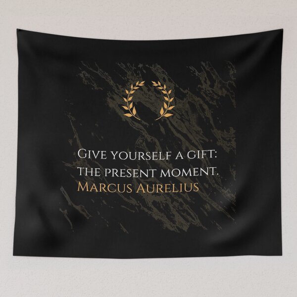 Item preview, Embrace the Now - Marcus Aurelius Stoic Philosophy Quote designed and sold by DoseOPhilosophy.