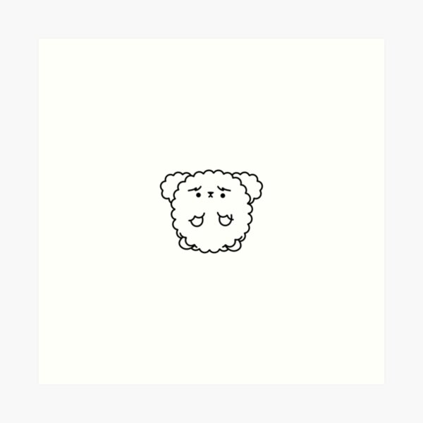 Artikel-Vorschau von Fluffiger Pudel mit Sorgenblick – Einfach zum Knuddeln, designt und verkauft von pudelicious.