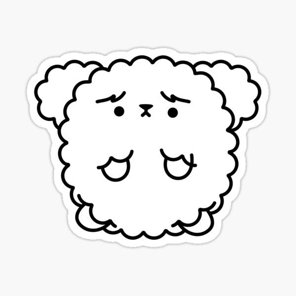 Artikel-Vorschau von Fluffiger Pudel mit Sorgenblick – Einfach zum Knuddeln, designt und verkauft von pudelicious.