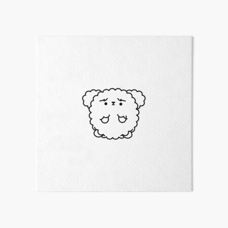 Artikel-Vorschau von Fluffiger Pudel mit Sorgenblick – Einfach zum Knuddeln, designt und verkauft von pudelicious.