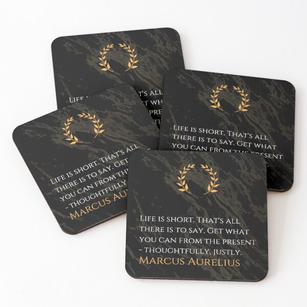 Item preview, Seize the Present Thoughtfully and Justly - Marcus Aurelius designed and sold by DoseOPhilosophy.