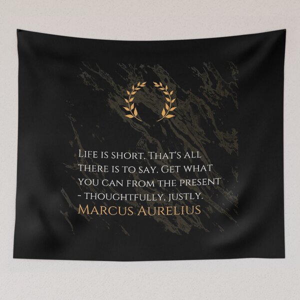 Item preview, Seize the Present Thoughtfully and Justly - Marcus Aurelius designed and sold by DoseOPhilosophy.