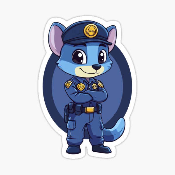 Artikel-Vorschau von Cartoon Polizei, designt und verkauft von WachseMitMir.