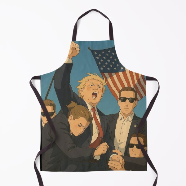 Item preview, President Trump, attempt on his life, Ghibli Style designed and sold by Bondrewd1.