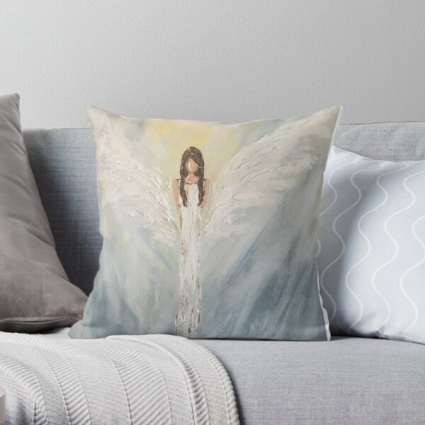 Heavenly Angel Artwork Throw Pillow