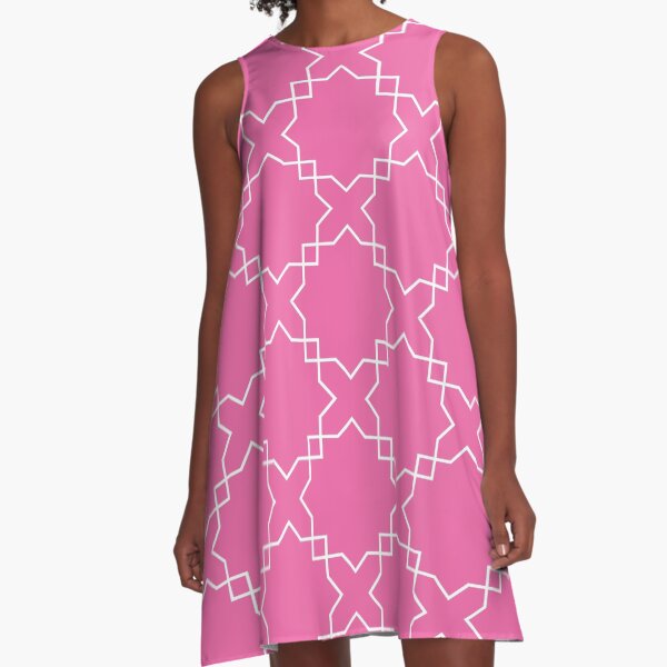 Item preview, Exotic Geometric Pattern In Classic Pink And White designed and sold by DEC02.