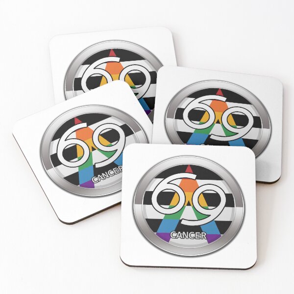 Item preview, Cancer Zodiac Symbol in LGBT Ally Pride Flag Colors Horoscope designed and sold by LiveLoudGraphic.