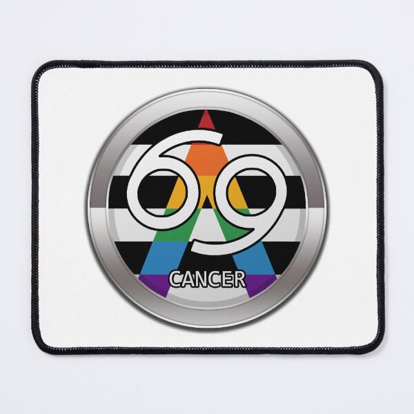 Item preview, Cancer Zodiac Symbol in LGBT Ally Pride Flag Colors Horoscope designed and sold by LiveLoudGraphic.