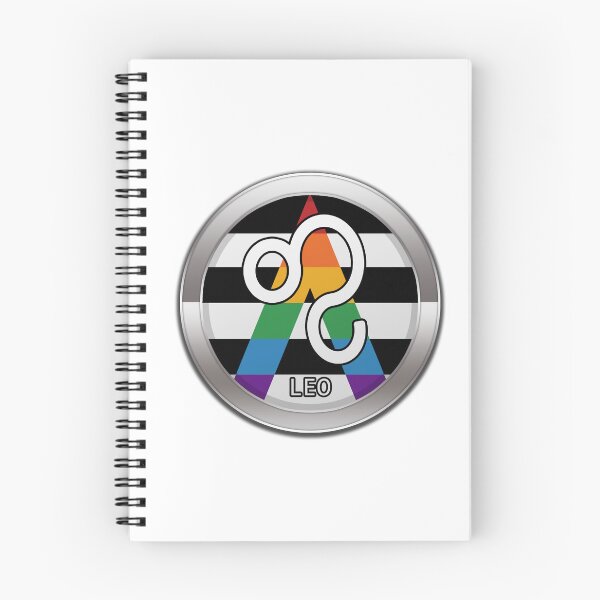 Item preview, Leo Zodiac Symbol in LGBT Ally Pride Flag Colors Horoscope designed and sold by LiveLoudGraphic.