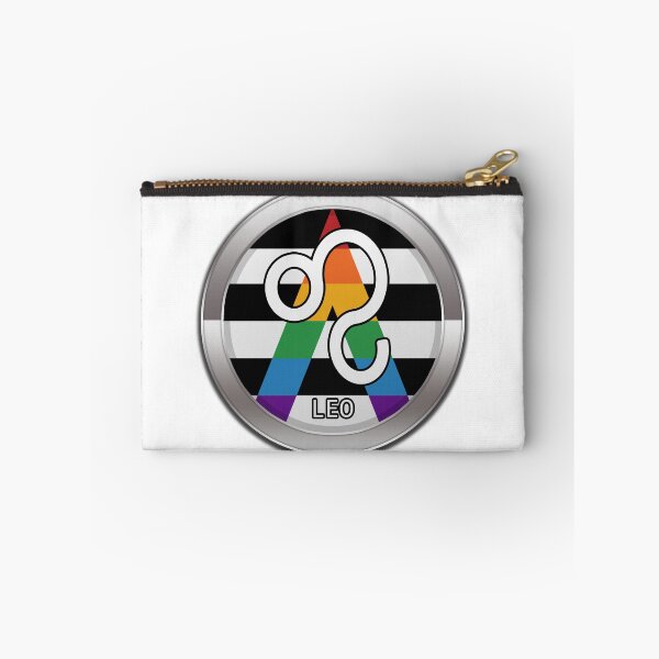 Item preview, Leo Zodiac Symbol in LGBT Ally Pride Flag Colors Horoscope designed and sold by LiveLoudGraphic.
