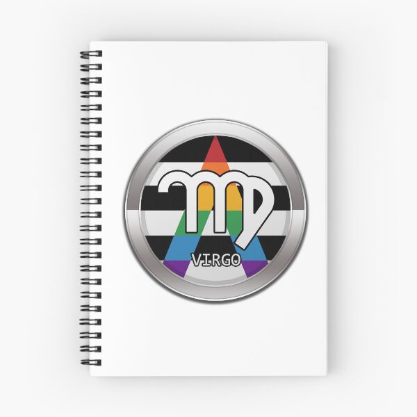 Item preview, Virgo Zodiac Symbol in LGBT Ally Pride Flag Colors Horoscope designed and sold by LiveLoudGraphic.