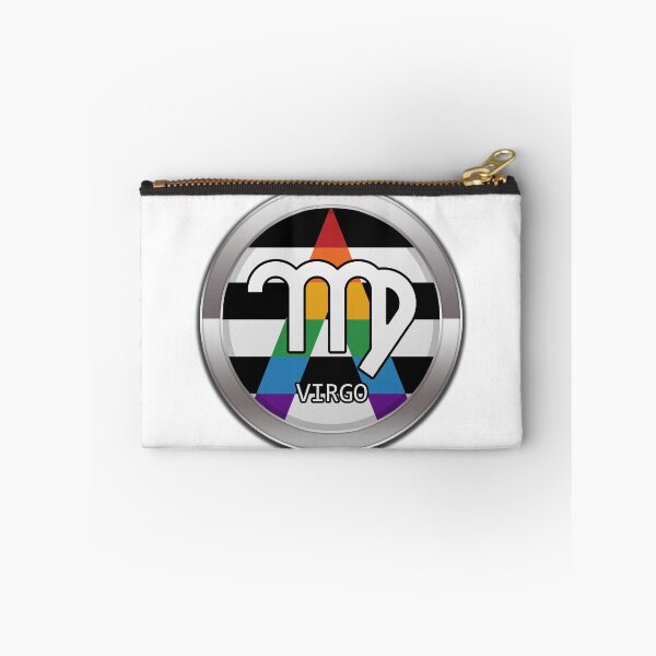 Item preview, Virgo Zodiac Symbol in LGBT Ally Pride Flag Colors Horoscope designed and sold by LiveLoudGraphic.