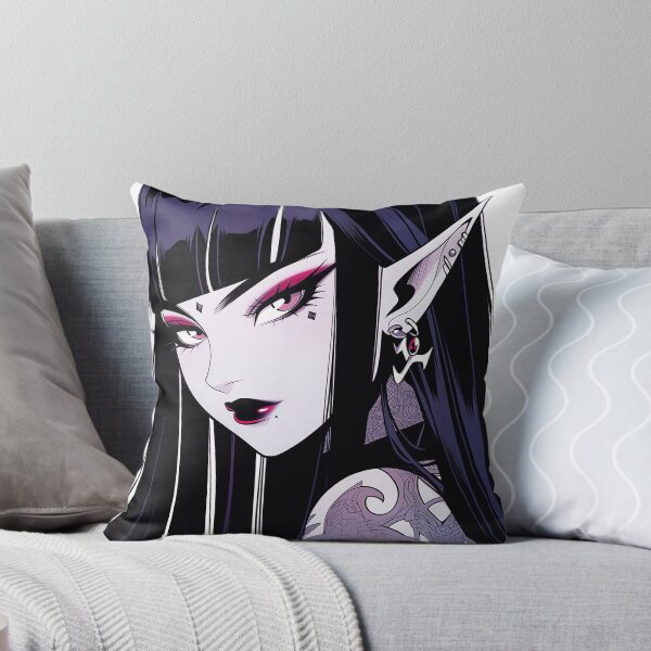 Item preview, Dark Tattoed Elf Anime Girl designed and sold by bubblegoth.