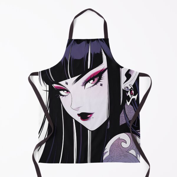 Item preview, Dark Tattoed Elf Anime Girl designed and sold by bubblegoth.