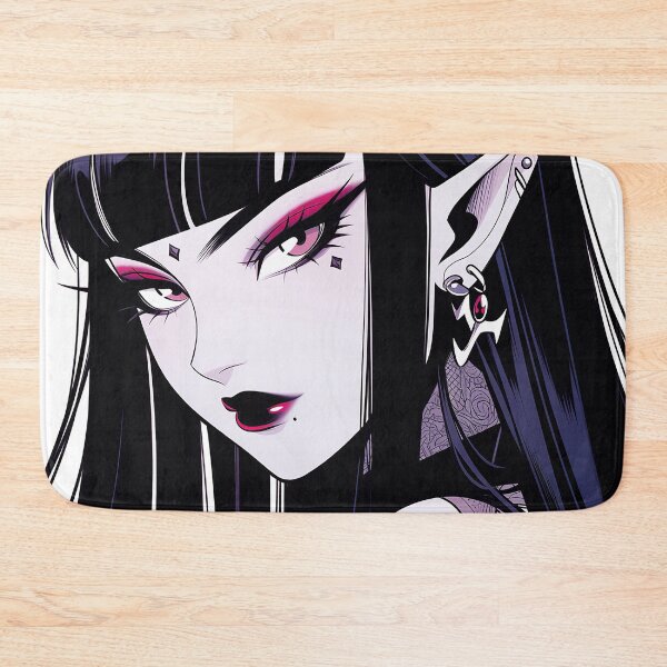 Item preview, Dark Tattoed Elf Anime Girl designed and sold by bubblegoth.