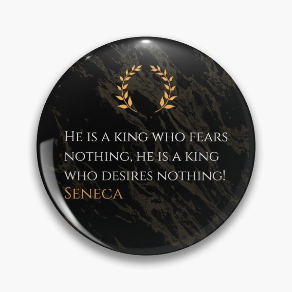 Item preview, The True King - Seneca Stoic Philosophy Quote designed and sold by DoseOPhilosophy.