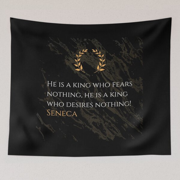 Item preview, The True King - Seneca Stoic Philosophy Quote designed and sold by DoseOPhilosophy.