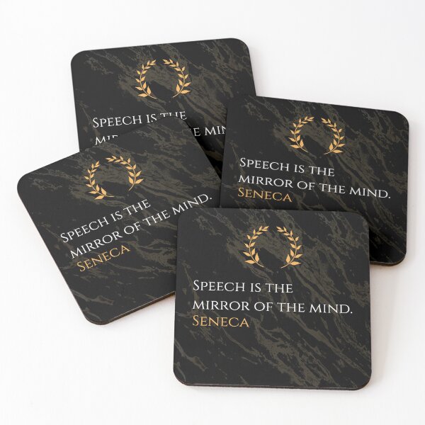 Item preview, Words Reflect the Soul - Seneca Stoic Philosophy Quote designed and sold by DoseOPhilosophy.