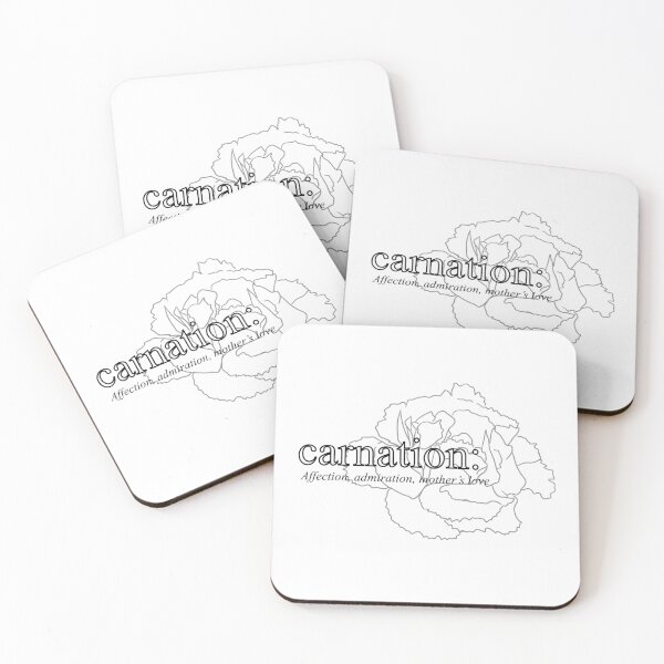 Item preview, Carnation Language of Flowers designed and sold by Bearly-Talented.