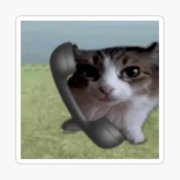 Item preview, Silly Cat Talking on the Phone designed and sold by loficommerce.