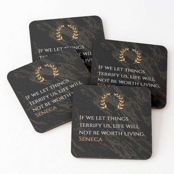 Item preview, Fear Diminishes Life - Seneca Stoic Philosophy Quote designed and sold by DoseOPhilosophy.