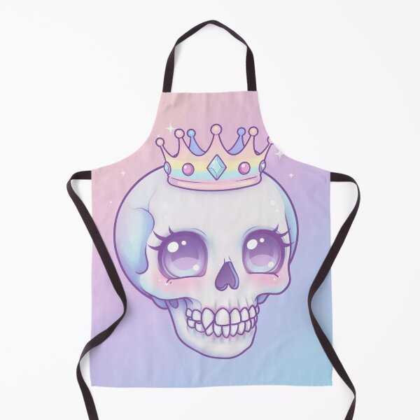 Item preview, Kawaii Horror Sticker | Soft Queen Goth Skull Design designed and sold by Collision19.