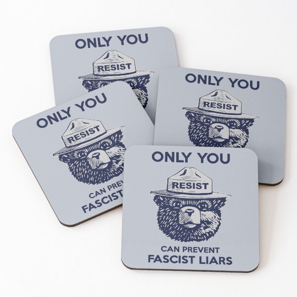 Item preview, Smokey Says - Only You Can prevent Fascist Liars designed and sold by Thelittlelord.