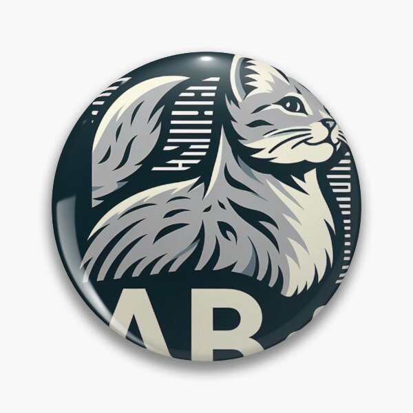 Item preview, Elegant Cat Design with AB+ Symbol designed and sold by aminz4.