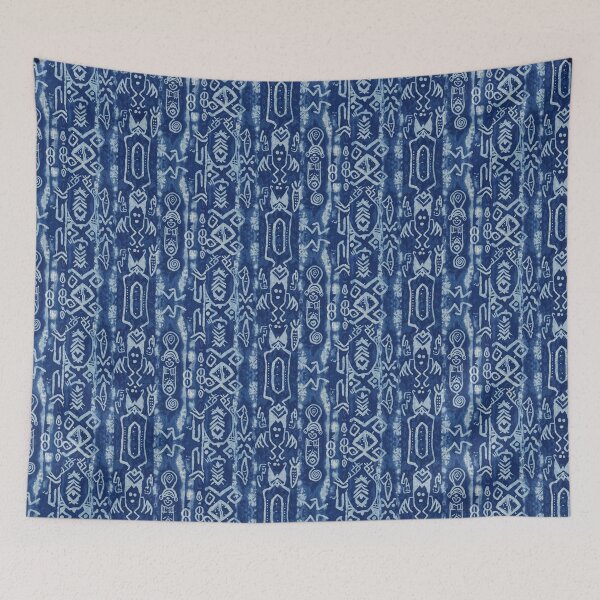 Item preview, Adire Kaleidoscopic Tie-Dye Pattern | Blue Design designed and sold by Collision19.