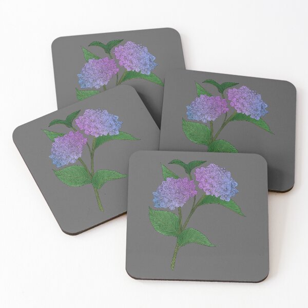 Item preview, Blue and Purple Hydrangea Flowers designed and sold by Marguerite Artistry.
