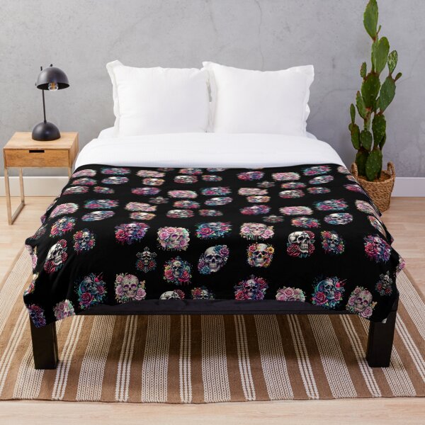 Item preview, Flower Skulls  designed and sold by pikeprints.