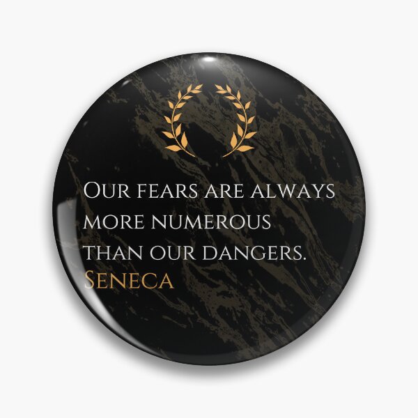 Item preview, Fear vs. Reality - Seneca Stoic Philosophy Quote designed and sold by DoseOPhilosophy.