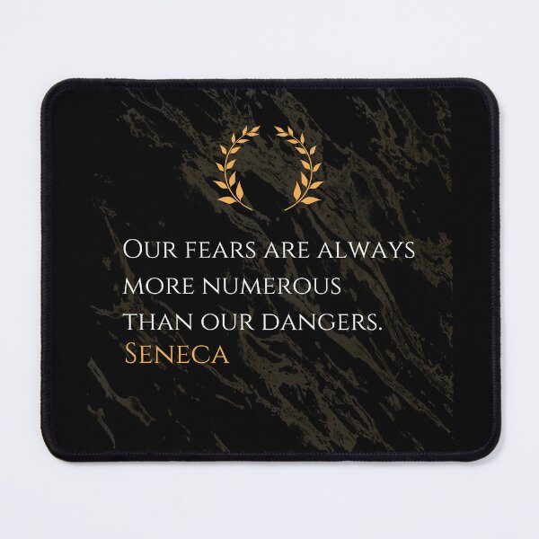 Item preview, Fear vs. Reality - Seneca Stoic Philosophy Quote designed and sold by DoseOPhilosophy.