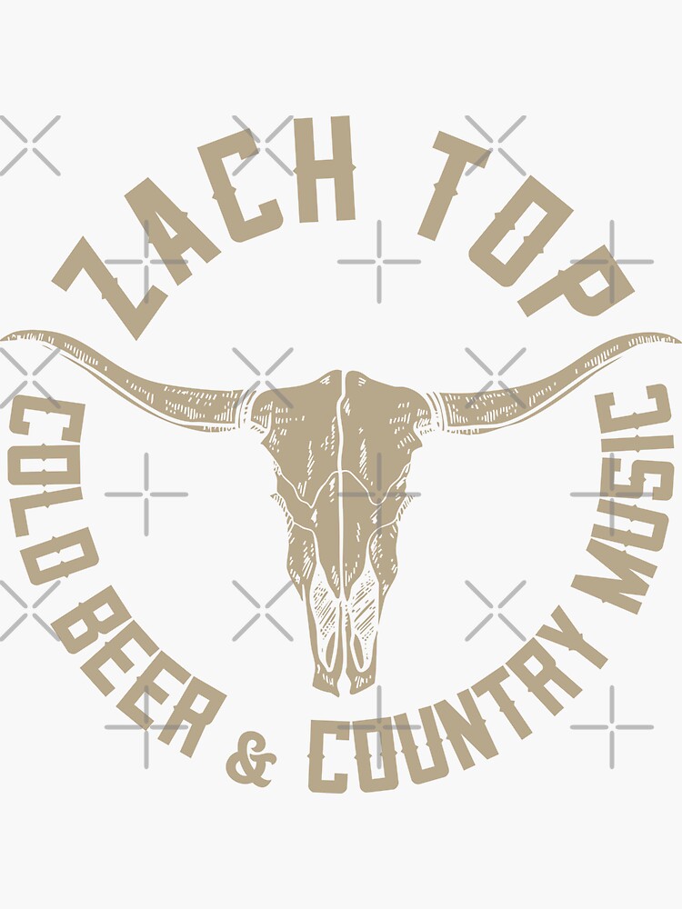 cold beer and country music Sticker